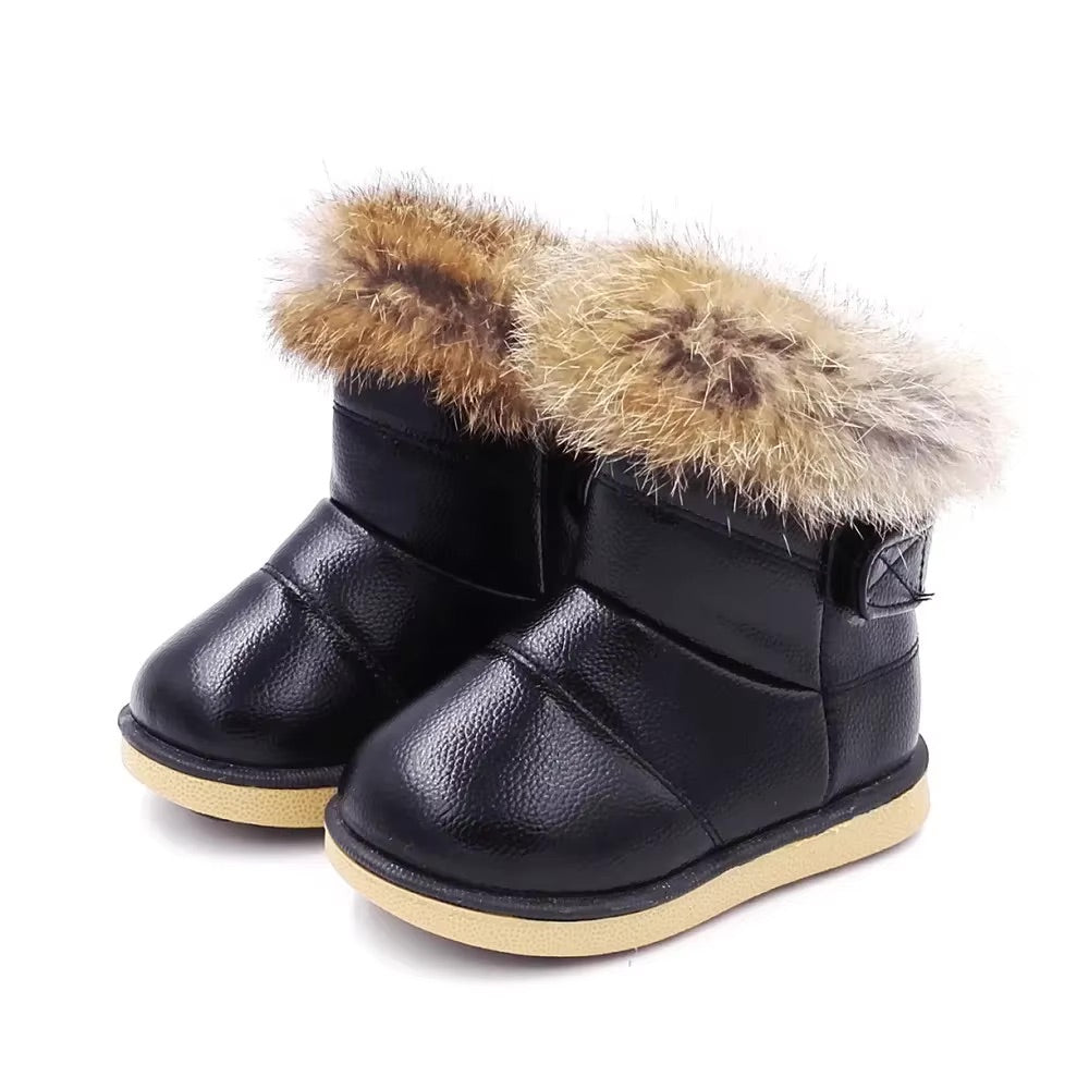 Bottes de Neige Fourrées Hiver Bébé / Enfant avec Fourrure