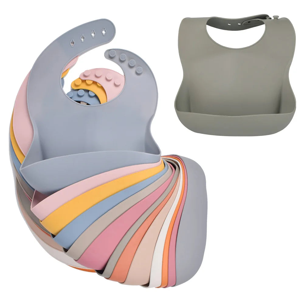 Bavoir en Silicone imperméable pour Bébé