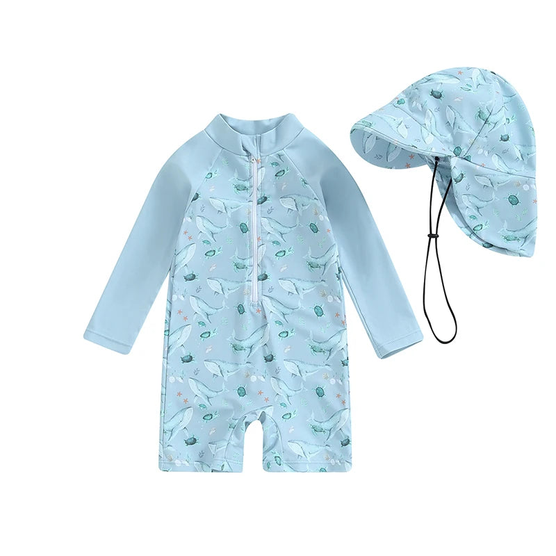 Maillot de Bain Bébé avec Casquette