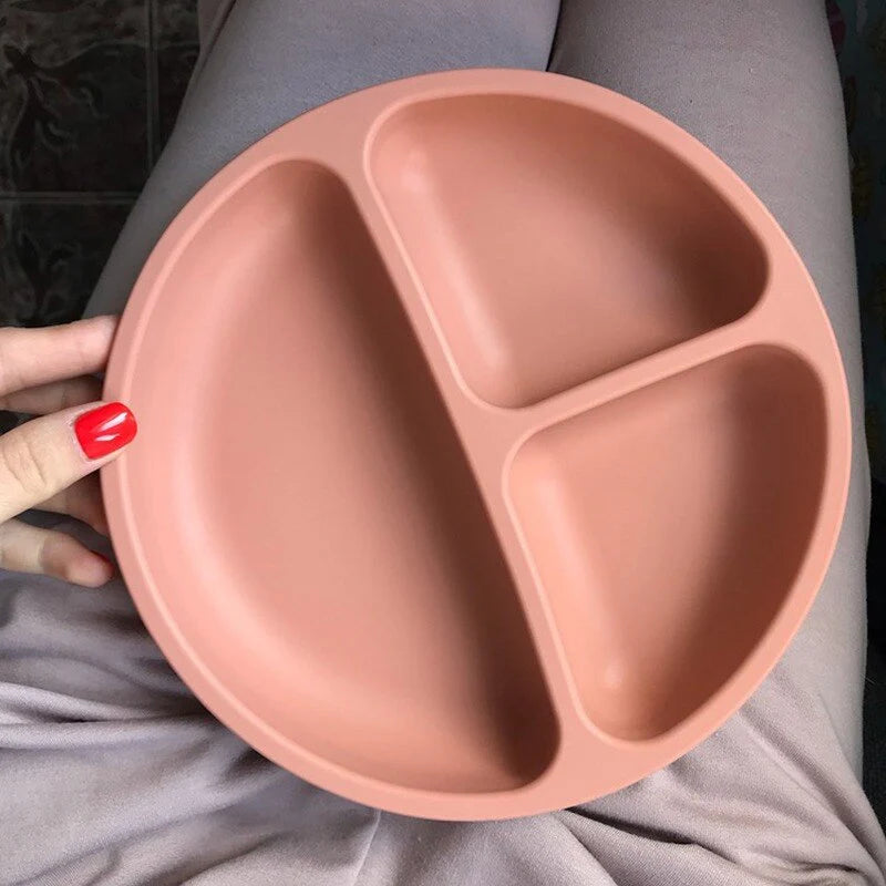 Assiette Bébé Ventouse avec Compartiments