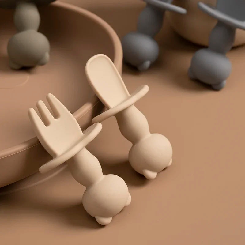 Lot de 2 Couverts d’Apprentissage pour Bébé