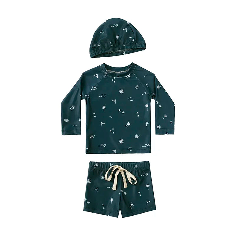Maillot de bain et bonnet pour bébé