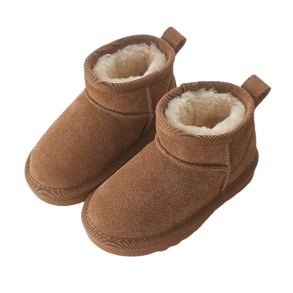 Bottes en Daim Fourrees pour Bebe Enfant