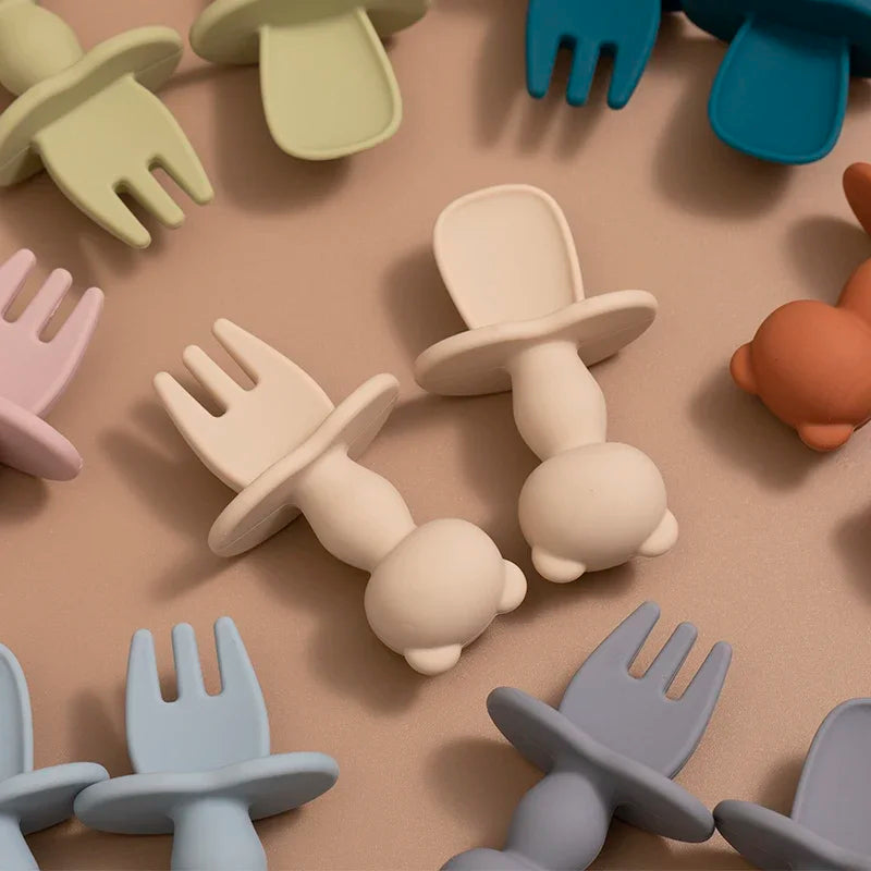 Lot de 2 Couverts d’Apprentissage pour Bébé