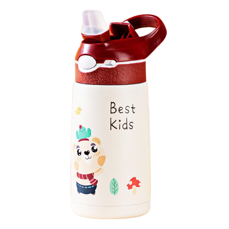 Gourde isotherme enfant avec paille