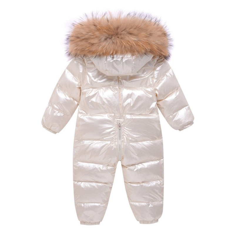 Combinaison Ski Bébé avec Capuche Fourrure