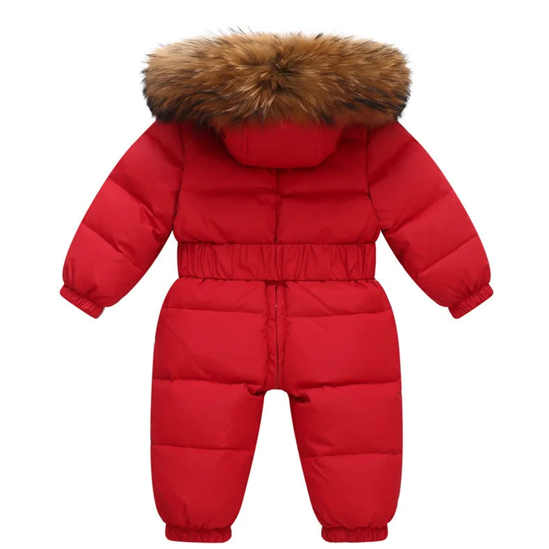 Combinaison Ski Bébé avec Capuche Fourrure - Lola