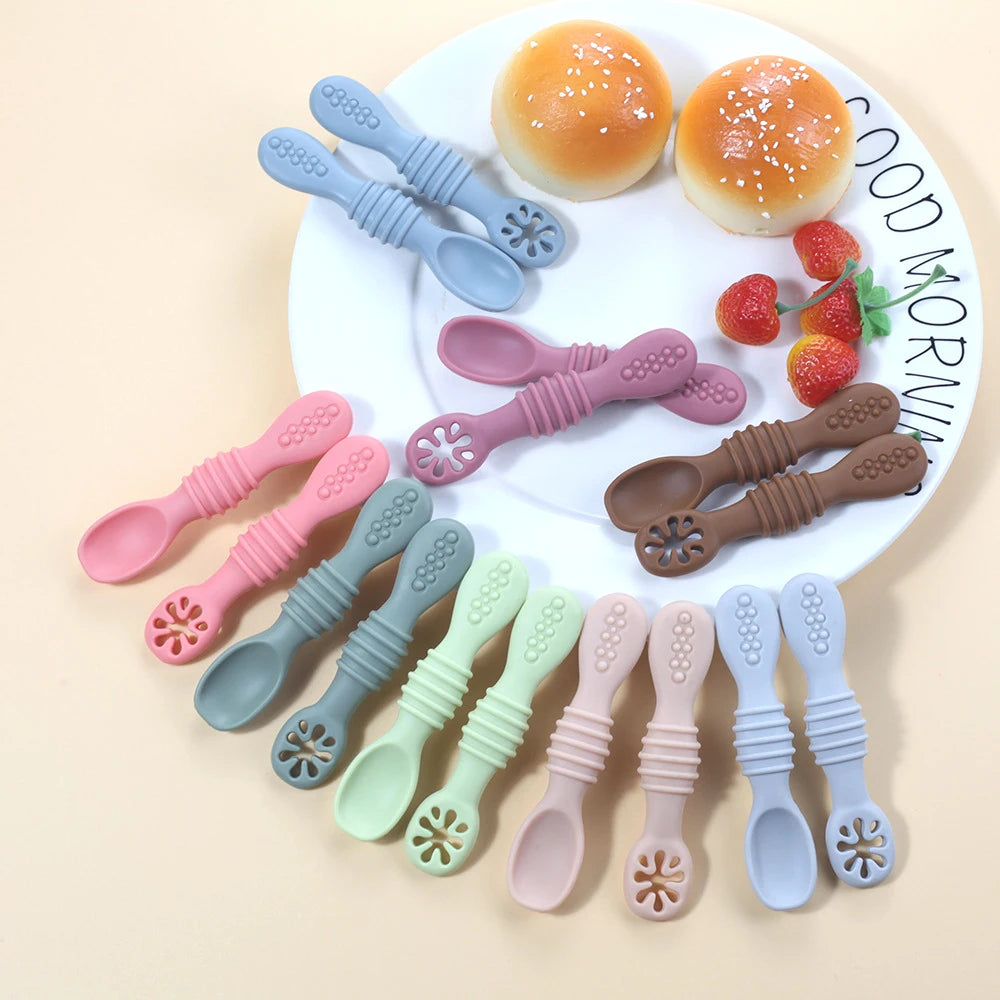 Coffret Repas Bébé Ergonomique en Silicone