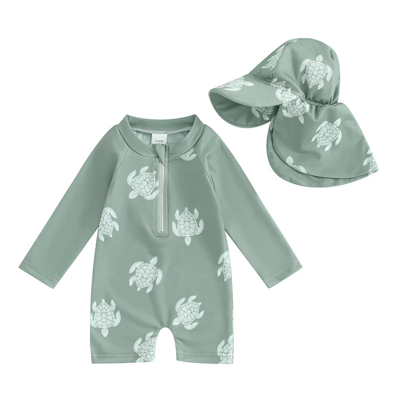 Maillot de Bain Bébé avec Casquette