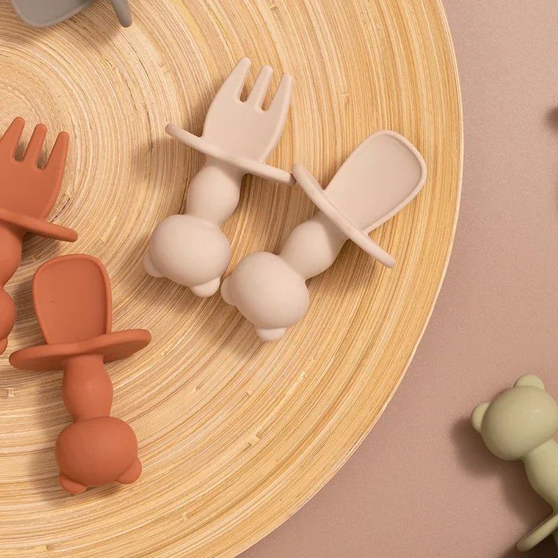 Lot de 2 Couverts d’Apprentissage pour Bébé