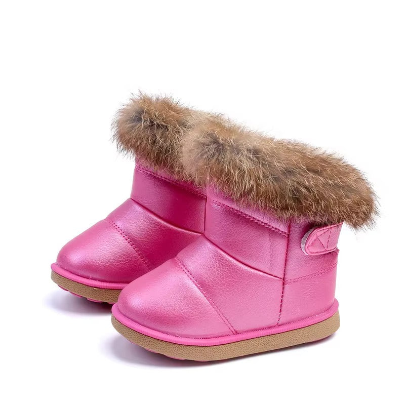 Bottes de Neige Fourrées Hiver Bébé / Enfant avec Fourrure