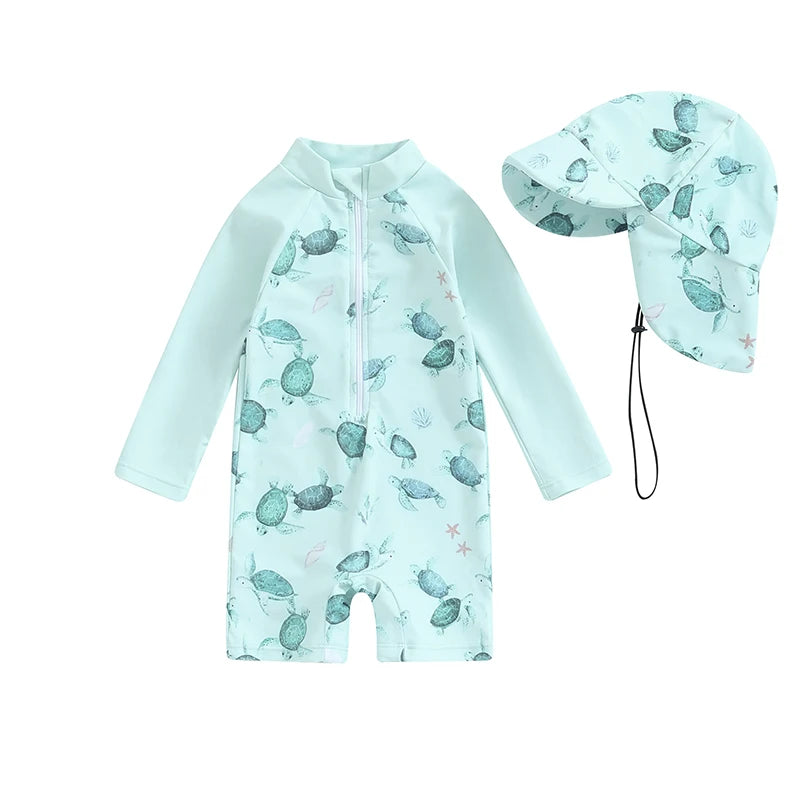 Maillot de Bain Bébé avec Casquette