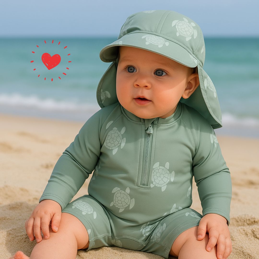 Maillot de Bain Bébé avec Casquette