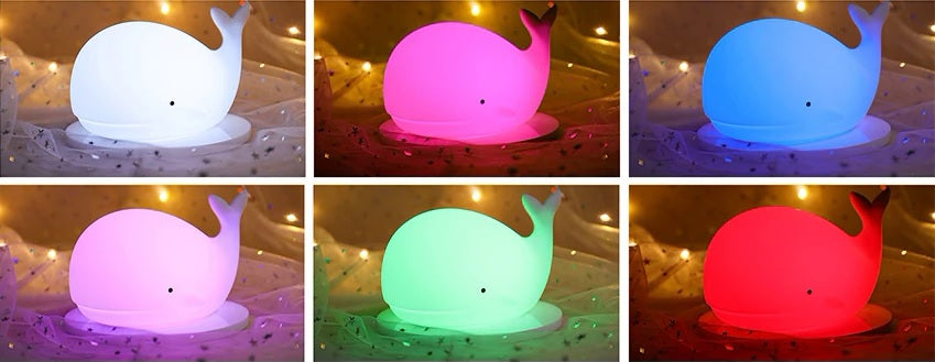 Veilleuse bébé rechargeable baleine, photo 3