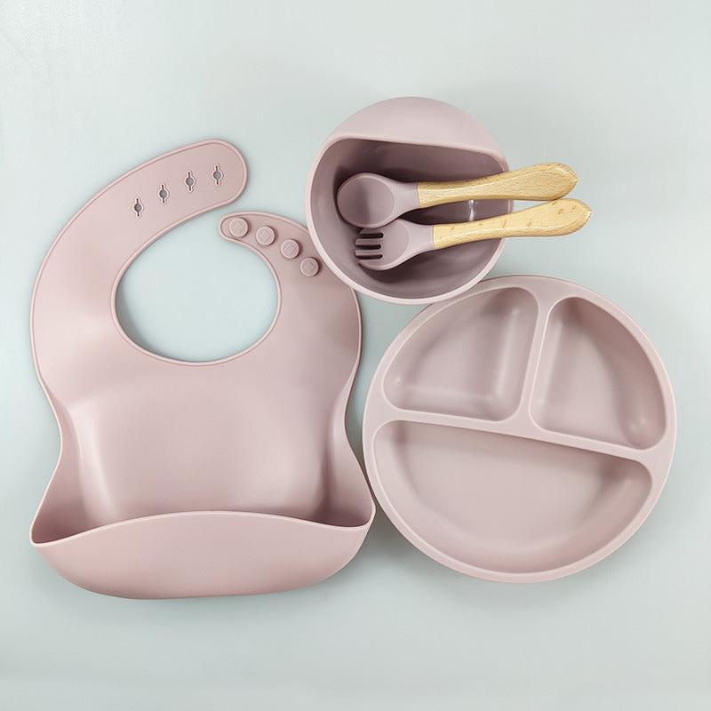 Coffret Repas Bébé Silicone - 5 PCS