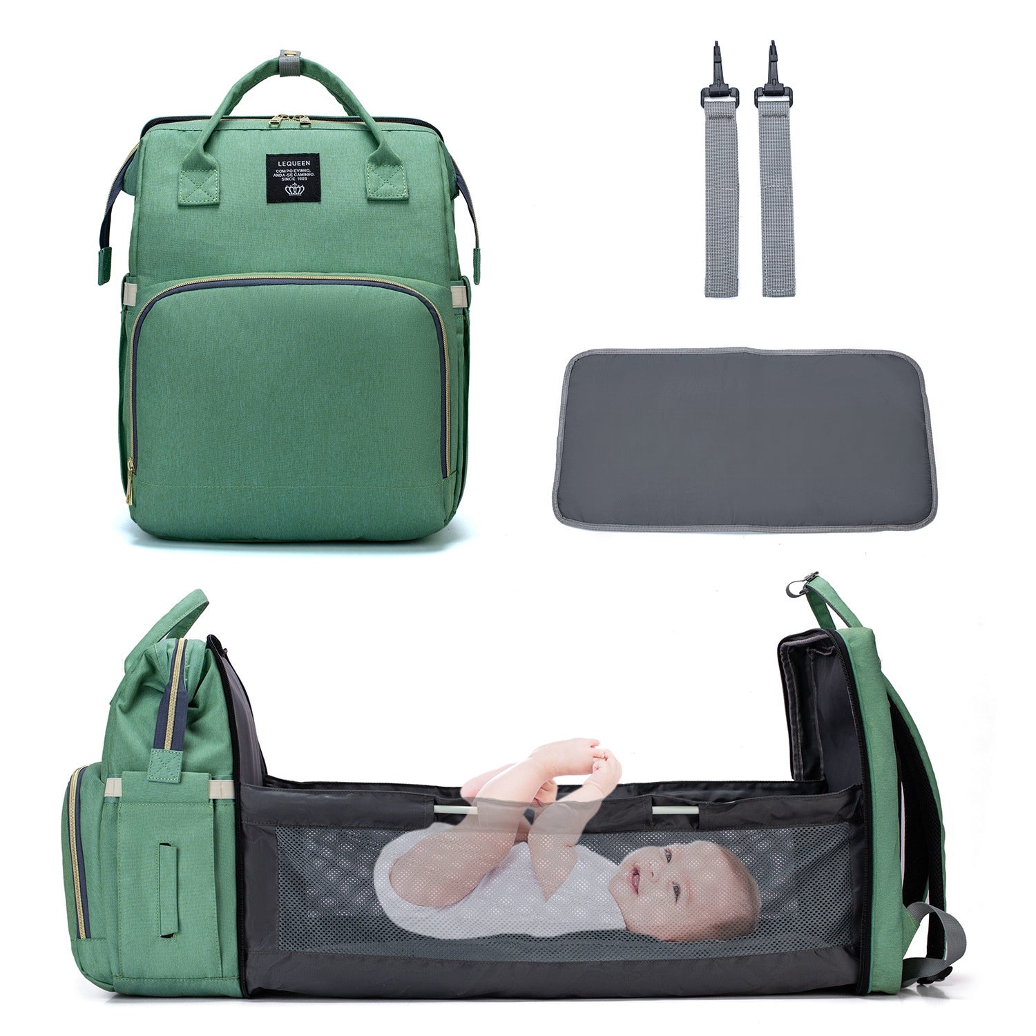 Sac à Langer Bébé Sac à Dos 3 en 1 - Hillary™