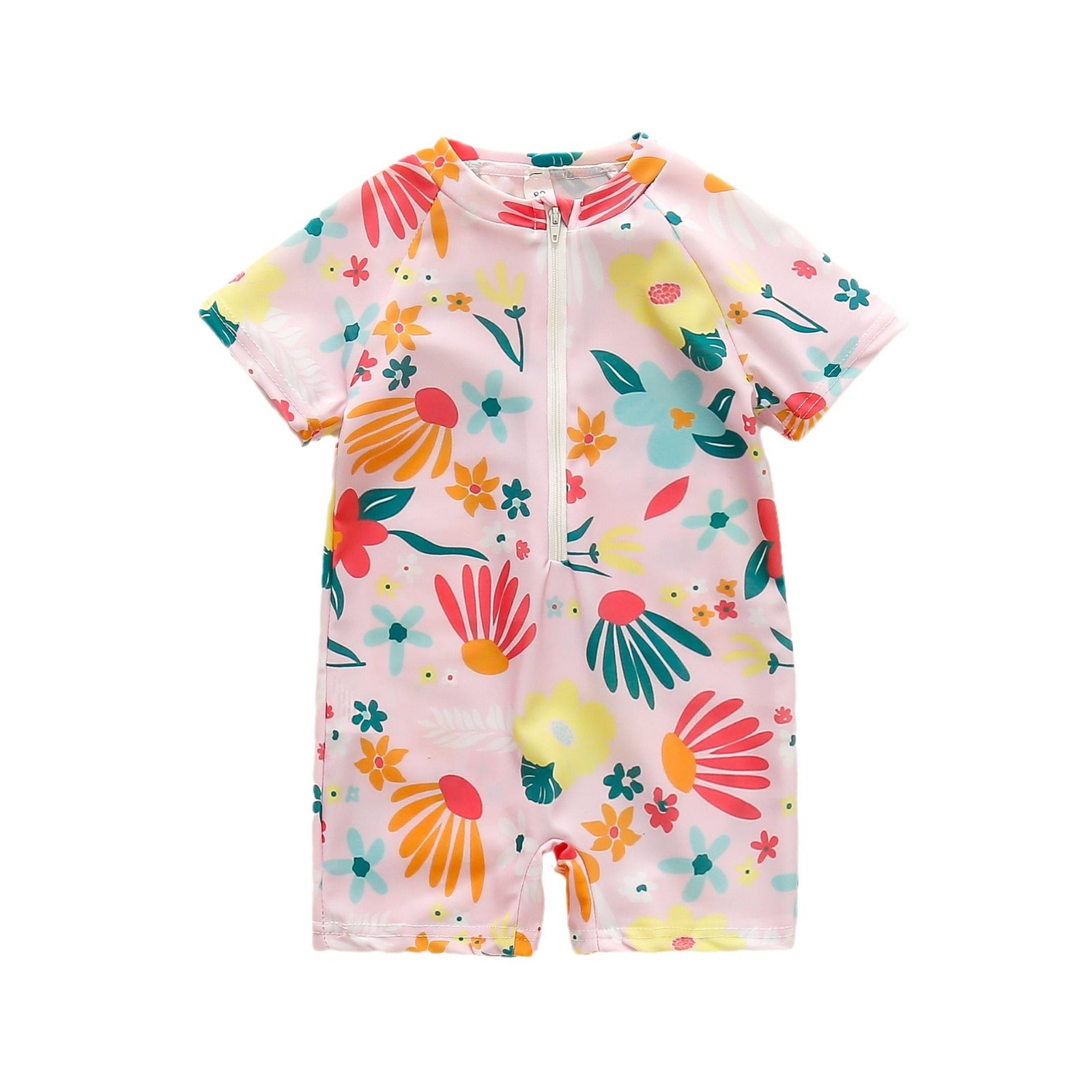 Maillot de Bain Bébé Fille Manches Courtes