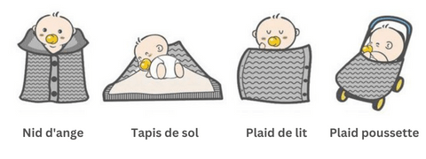 Nid d’ange bébé poussette doublé polaire, photo 10