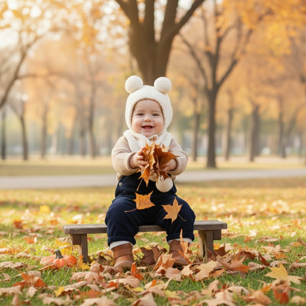 Bonnet Bébé avec Écharpe