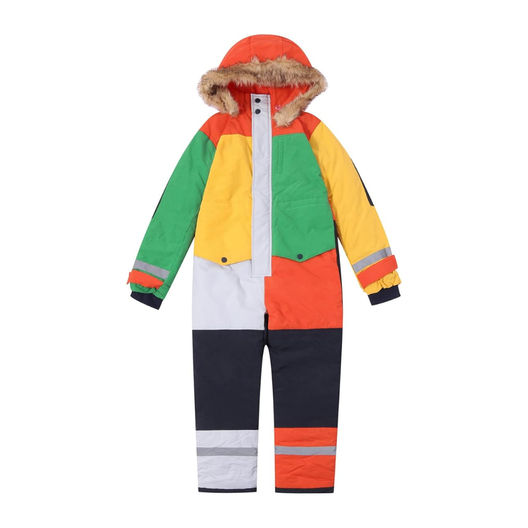Combinaison de Ski Enfant avec Capuche Fourrure - Snowboo