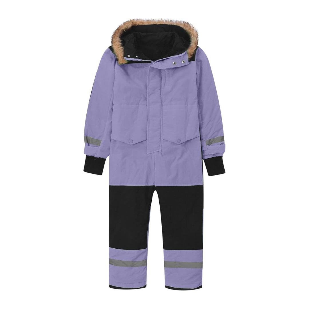 Combinaison de Ski Enfant avec Capuche Fourrure - Snowboo