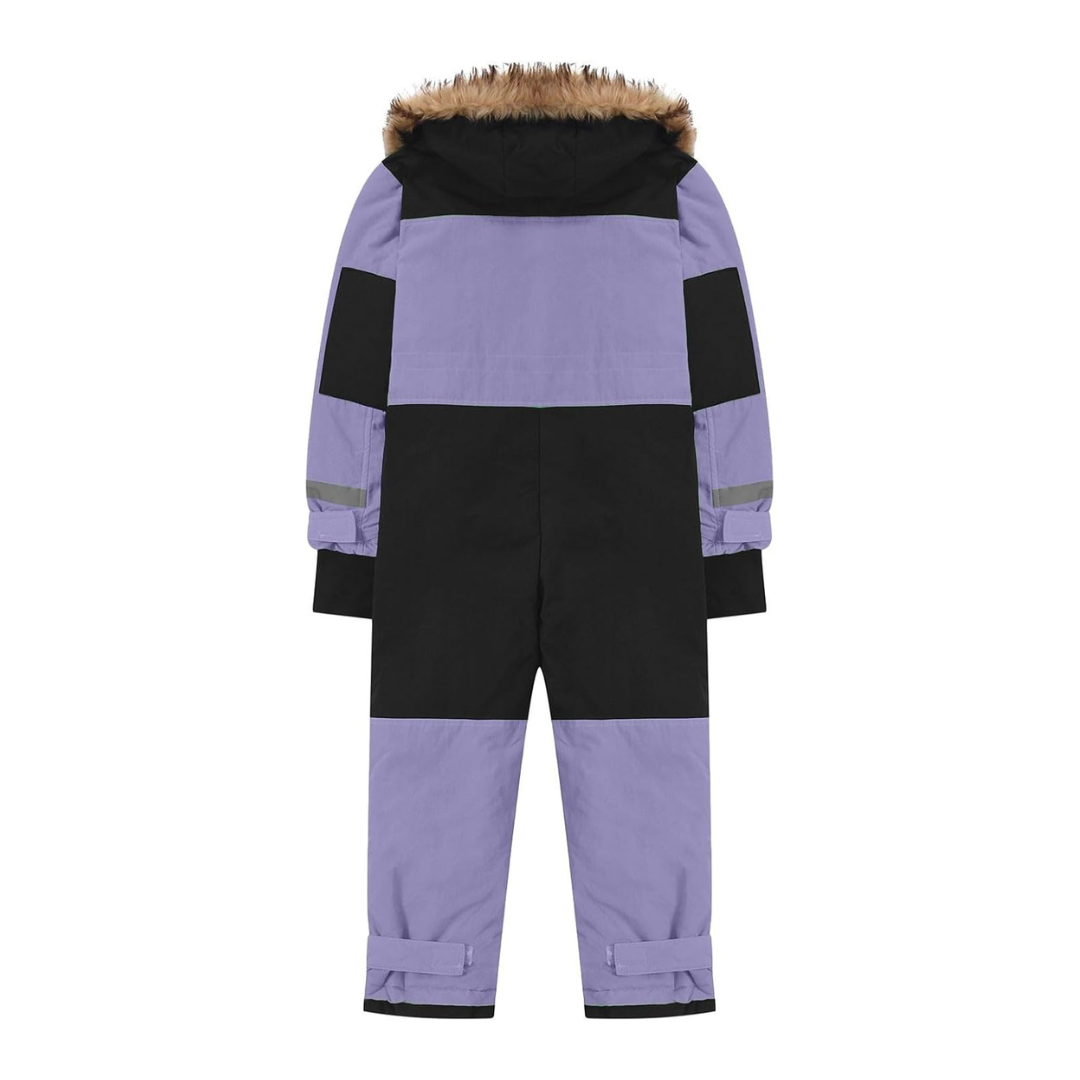 Combinaison de Ski Enfant avec Capuche Fourrure - Snowboo