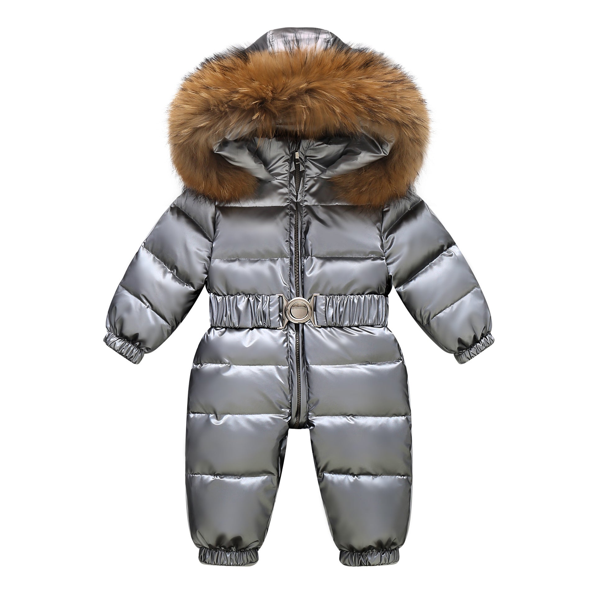 Combinaison Neige Bébé Hiver à Capuche - Grenouillère épaisse Ours Bande Dessinée, Pour Ski, Jeu Dehors Ou Noël (nouveau-né)