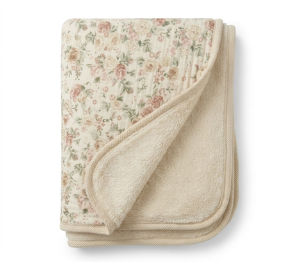 Couverture Bébé Gaze de Coton Réversible Polaire - 90x130cm