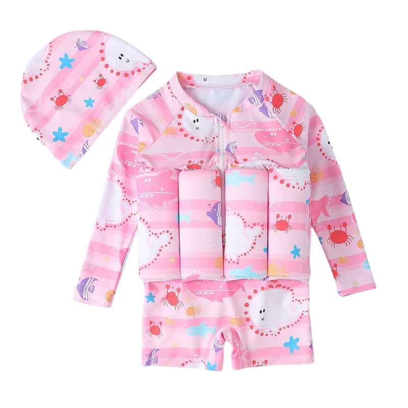 Maillot de bain bouée bébé et Bonnet
