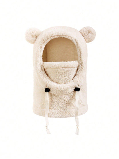 Cagoule Polaire Enfant Hiver – Bonnet Cache-Cou Doux et Chaud