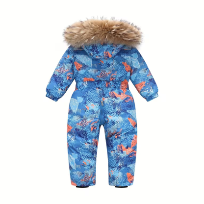 Combinaison de Ski Enfant avec Capuche Fourrure - Louba