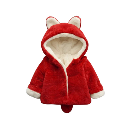 Manteau Bébé Lapin Polaire en Fausse Fourrure
