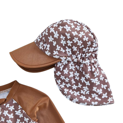 Maillot de Bain Bébé Fille avec Casquette - Lindsay