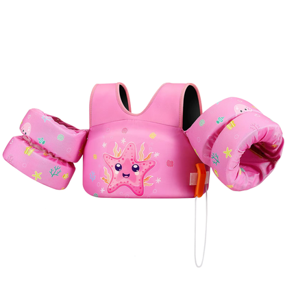Gilet de natation enfant avec brassards intégrés