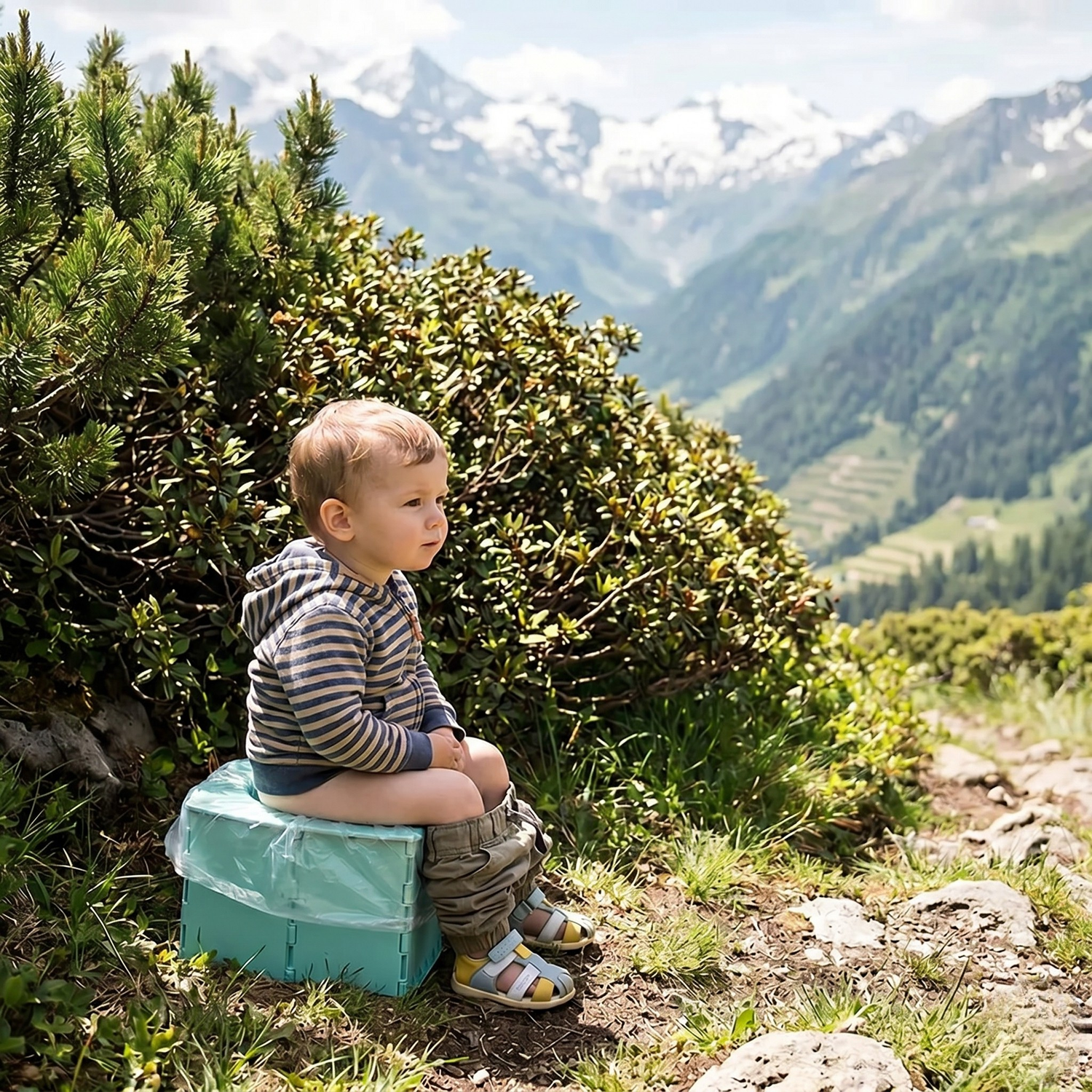 Pot de Toilette Pliable de Voyage Enfant