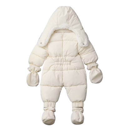 Combi-Pilote Bébé Hiver Ultra Chaude – avec Moufles, Chaussons et Chapka