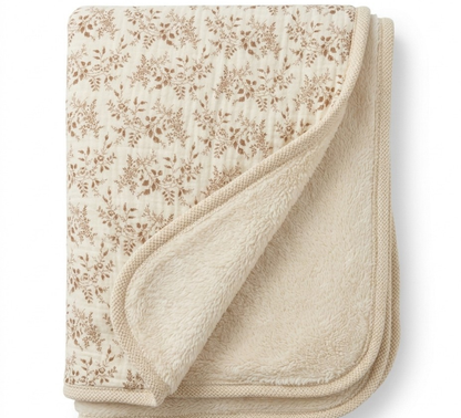 Couverture Bébé Gaze de Coton Réversible Polaire - 90x130cm