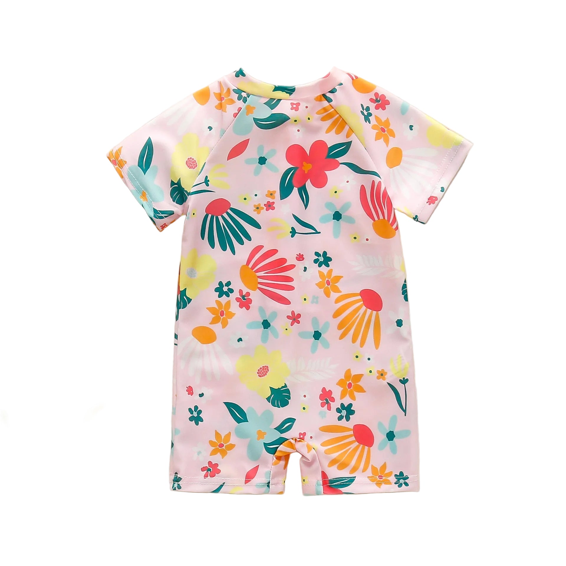 Maillot de Bain Bébé Fille Manches Courtes