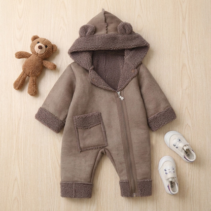 Combinaison Bébé Hiver Suédine Ourson -  Gustave