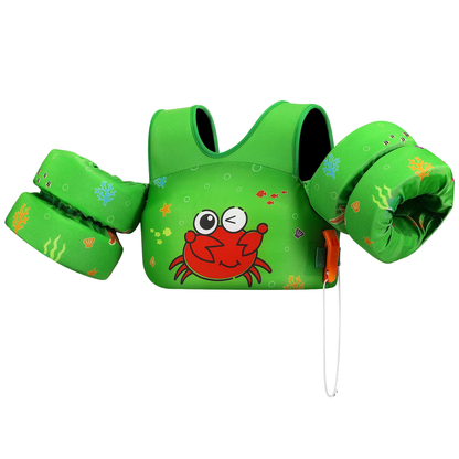 Gilet de natation enfant avec brassards intégrés