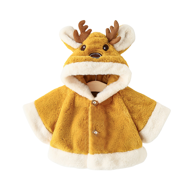 Manteau Bébé Cerf Polaire en Fausse Fourrure
