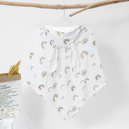 Cape de bain bébé gaze de coton - Lapin