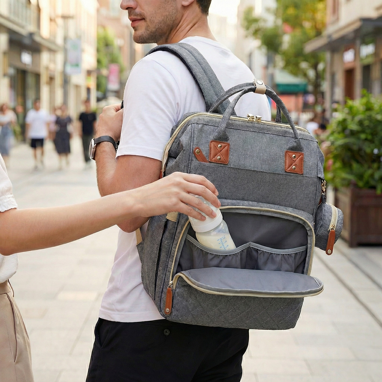 Sac à Langer Bébé Sac à Dos 3 en 1 - Seattle™