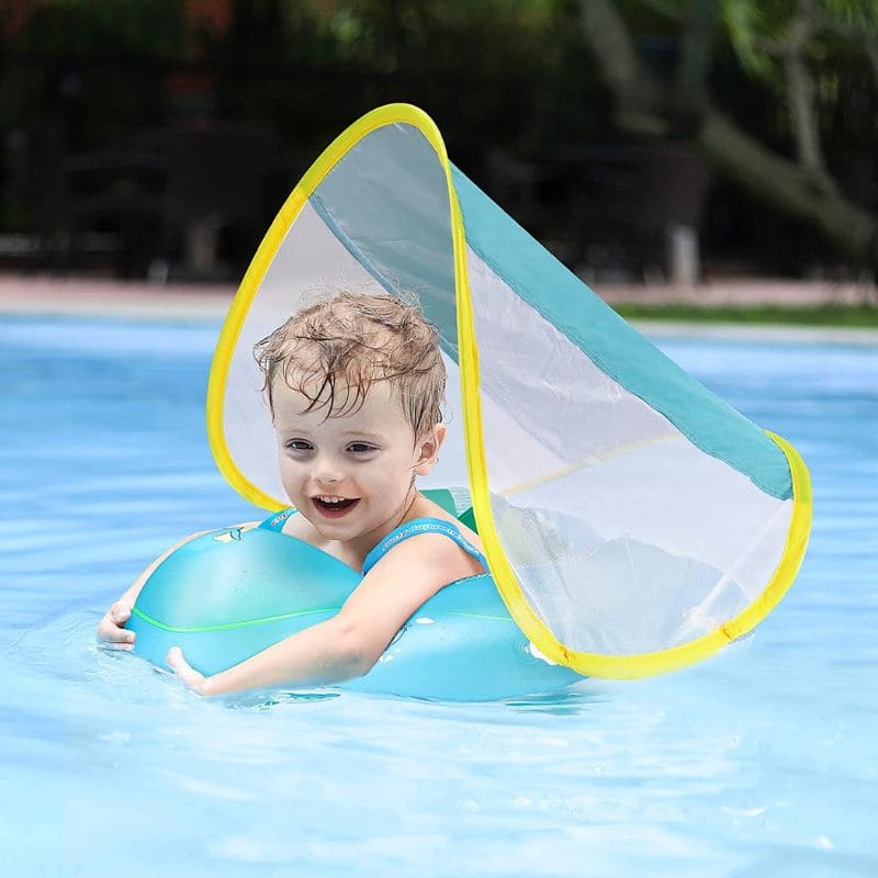 Lanckeli Flotteur pour Bébé 3 Mois-3 Ans, Bouee pour Bébé avec Parasol, Queue et Harnais, Piscine Bebe avec Pare Soleil Flotteur Non Gonflable pour Bébé, Imperméable et à Séchage Rapide. | Votre Lanckeli Flotteur pour Bébé 3 Mois-3 Ans, Bouee pour Bébé avec Parasol, Queue et Harnais, Piscine Bebe avec Pare Soleil Flotteur Non Gonflable pour Bébé, Imperméable et à Séchage Rapide. | Votre