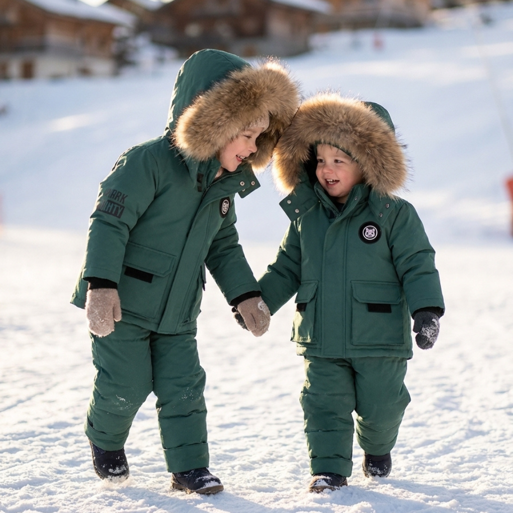 Ensemble de Ski Enfant Doudoune + Salopette Aventura – 1 à 5 ans
