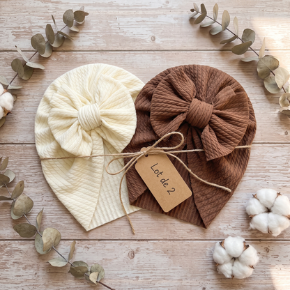 Baby-Mädchen Turban mit Schleife
