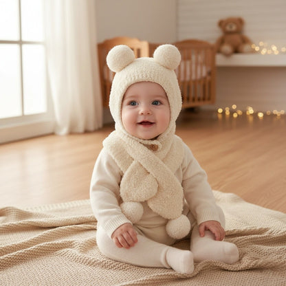 Bonnet Bébé avec Écharpe