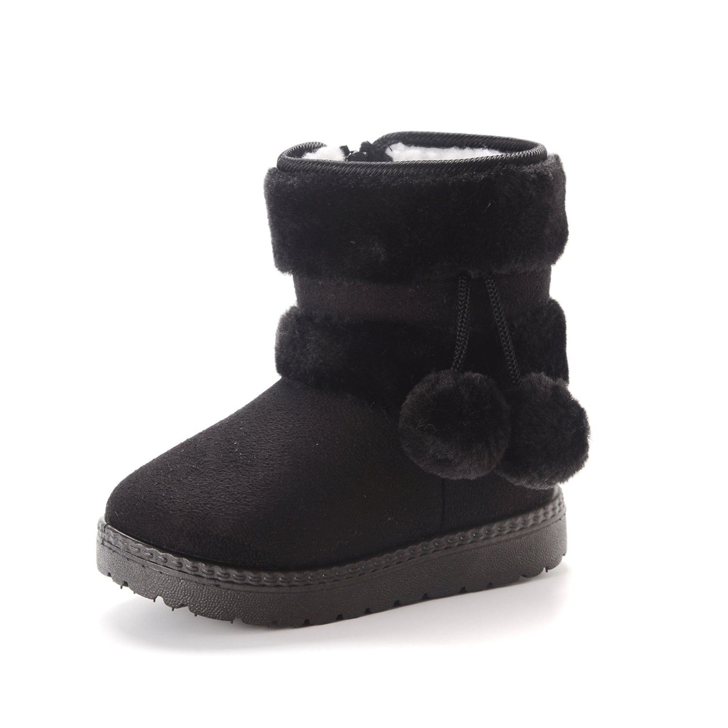 Bottes de Neige Bébé Fourrées avec Pompons