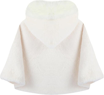 Poncho bébé hiver avec capuche – Cape chaude