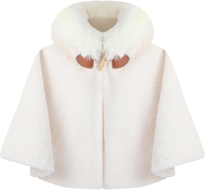 Poncho bébé hiver avec capuche – Cape chaude